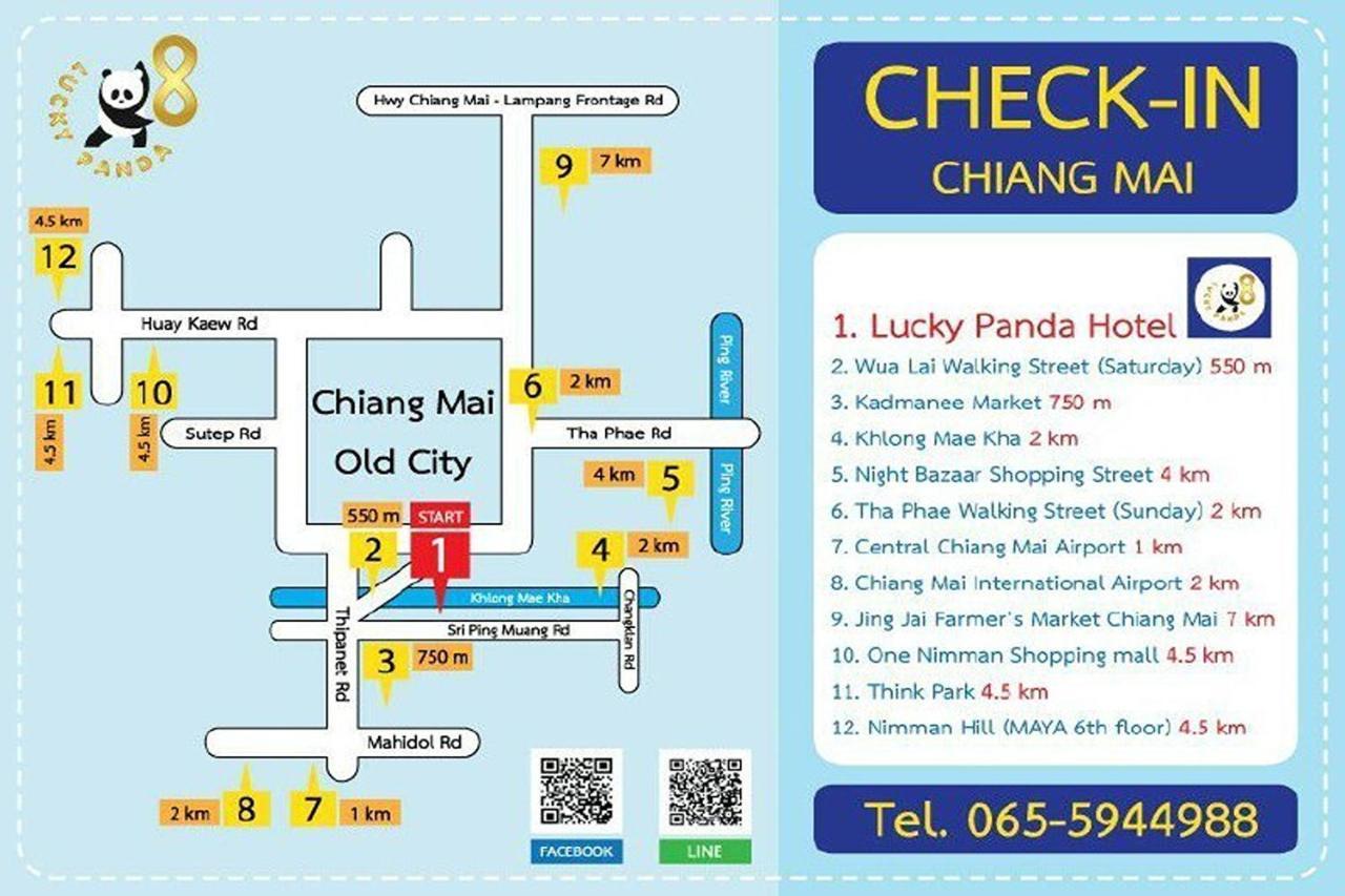 Lucky Panda Hotel Chiang Mai Esterno foto
